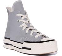 Converse A00741C Chuck 70 Plus Zapatillas Unisex De Caño Alto Gris UK 3 - 11