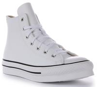 Converse A02486C CT Lift Hi Trainer Para Niñas En Blanco Mono UK 3 - 7
