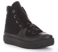 CONVERSE Chuck Taylor All Star Construct Mono Leather, Sneaker Hombre, Negro, 38.5 EU