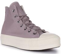 CONVERSE A05014C Todo Estrella Levantar Plataforma Lona Entrenador Lila Mujer Ru