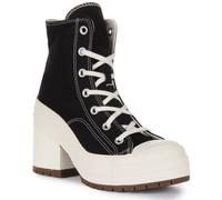 CONVERSE A05347C Chuck de Lujo Tacón Botines Unisex en Negro Blanco EU 36-42