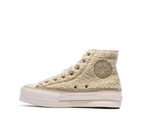 Converse A05509C Chuck Taylor Platf Sherpa - Zapatillas deportivas para mujer, Beige, 37 EU