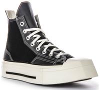 Converse Women's Chuck 70 De Luxe Squared High Ref. A06435C Color Negro Blanco Talla 38 Negro Blanco 38