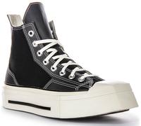 Converse Women's Chuck 70 De Luxe Squared High Ref. A06435C Color Negro Blanco Talla 39 Negro Blanco 39