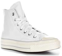 Converse A07201C Chuck 70 - Zapatillas planas de piel para hombre, de algodón, talla L, Blanco, 11 Women/9 Men