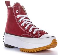 CONVERSE A08113C Run Estrella Hike Platfor Unisex Trainor en Negro Rojo Ru 3-8