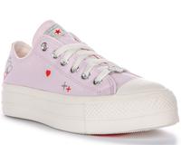Converse A09115C All Star Lift Platform Mujer Trainer En Lila EU 36-42