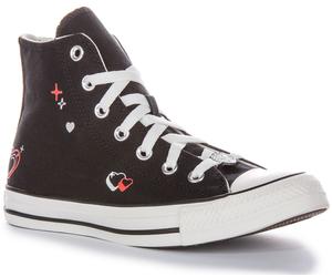 Converse A09116C Chuck Taylor Y2K Silicona Corazón Hi Top Negro Mujeres EU 36-42