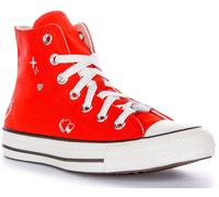 CONVERSE A09117C Chuck Taylor Y2K Silicona Alto Corazón Rojo Mujer Ru 3-8