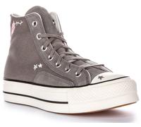 Converse A09165C Chuck Taylor All Star Lift Stared Botas Grises Mujeres UK 3-8