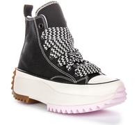 Converse A10435C Run Star Hike Hi Plataforma Zapatilla Mujer Negro Rosa UK 3 - 6