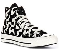 Converse A10688C Puntos Altos Feliz Día Lona Mujeres Trainer Negro Rosa EU 36-42
