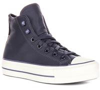 Converse A11159C ALL STAR HI Plataforma Zapatilla Para Mujeres Púrpura UK 4 - 8