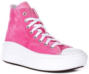 Converse A11817C CT As Move Plataforma Zapatillas Niña en Rosa Blanco EU 36-41