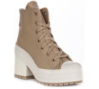CONVERSE A12345C Chuck Hi de Lujo Tacón Plataforma Unisex Entrenador Topo GB 3 -