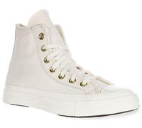 CONVERSE A12555C Chuck Hecho a Medida Mujer Zapatillas En Blanco Dorado UK 3-8