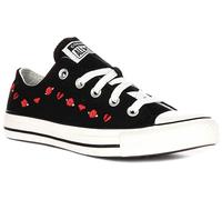CONVERSE A13651C San Valentín Amor Rosa Mujer Zapatillas en Negro Rojo Ru 3-8