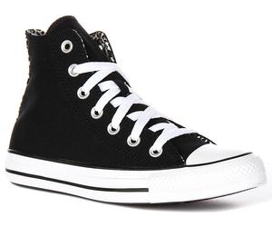 CONVERSE A14940C CT AS Leopardo Trim Mujeres Trainer En Negro/Blanco EU 36-42
