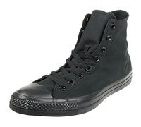 Converse All Star Hi Canvas Zapatillas Negras Monocromas-UK 4.5