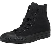 Converse All Star Hi Canvas Zapatillas Negras Monocromas-UK 4.5