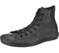 Converse All Star Hi Leather Zapatillas Negras Monocromas-UK 4.5