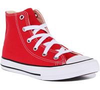 Converse Youths Chuck Taylor All Star Hi Zapatillas de tela, Unisex - Infantil, Rojo, 28