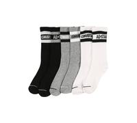 CONVERSE Calcetines 'Wordmark Crew' gris moteado / negro / blanco 30-32 gris moteado / negro / blanco