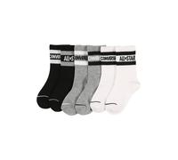 CONVERSE Calcetines 'Wordmark' gris moteado / negro / blanco 27-28 gris moteado / negro / blanco