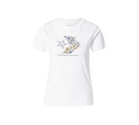 CONVERSE Camiseta azul pastel / naranja claro / negro / blanco Mujer CONVERSE XS azul pastel / naranja claro / negro / blanco