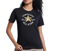 Converse Camiseta Chuck Patch INFILL Flores Negro 10026756-A02 T Shirt