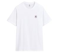 CONVERSE Camiseta de manga corta con logo pequeño Chuck Patch. Color Blanco