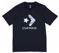 Converse Camiseta de Manga Corta Hombre Crystals Negro, Talla S