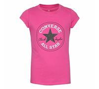 Converse Camiseta de Manga Corta Infantil Timeless Rosa, Talla 8-10 Años
