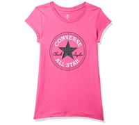 Converse Camiseta de Manga Corta Marca Modelo Camiseta de Manga Corta Infantil Chuck Path Rosa Fucsia 100% algodón