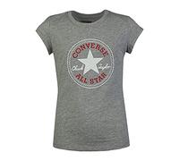 Converse Camiseta de Manga Corta Marca Modelo Camiseta de Manga Corta Infantil Timeless Chuck Patch G Gris 100% algodón