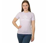 Converse Camiseta de Manga Corta Mujer Seasonal Star Chevron Lavanda, Talla S