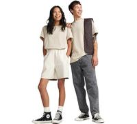 Converse Camiseta de Manga Corta Unisex Classic Fit Left Chest Star Chevron Beige, Talla S