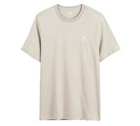 Converse Camiseta de Manga Corta Unisex Classic Fit Left Chest Star Chevron Beige, Talla XS