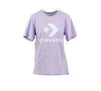 Converse Camiseta de Manga Corta Unisex Standard Fit Center Front Large Lavanda, Talla XS