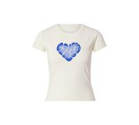 CONVERSE Camiseta 'HEART' azul / amarillo pastel Mujer CONVERSE S azul / amarillo pastel