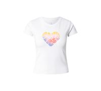 CONVERSE Camiseta 'HEART' azul / amarillo / rojo / blanco Mujer CONVERSE XS azul / amarillo / rojo / blanco