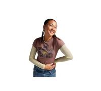 CONVERSE Camiseta Mujer Nature Marrón L