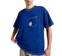 Converse - Camiseta para hombre, color azul, azul, L