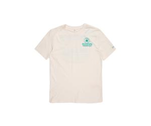 CONVERSE Camiseta 'RETRO SNKR' beige claro / turquesa 163-176 beige claro / turquesa