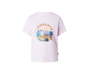 CONVERSE Camiseta 'SOUNDCHECK' camelo / lila claro / rosé / negro L camelo / lila claro / rosé / negro