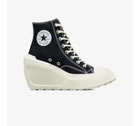 Converse Chuck 70 De Luxe Wedge Squared - Cuñas textiles para mujer, Negro blanco, 38 EU