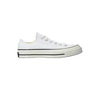 Converse Chuck 70 OX Zapatillas Bajas Blancas, Lona, Suela de Goma, Estilo Retro Deportivo (Sistema Tallas Calzado EU, Adulto, Mujer, Números, Mediano, 37.5)