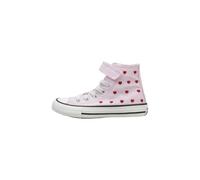 Converse Chuck Taylor All Star A19066C - Zapatillas altas para niña, rosa con corazones, cierre con cordón elástico y, Rosa, 33 EU