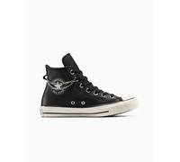 Converse Chuck Taylor All Star Chains Leather Zapatillas Altas en Black/silver, Talla EU 42.5 Black/silver EU 42.5