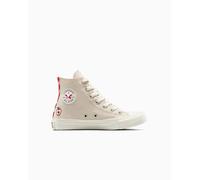 Converse Chuck Taylor All Star Checkered Accents Canvas Zapatillas Altas para Mujeres en Light Dune/egret, Talla EU 38.5 Light Dune/egret EU 38.5